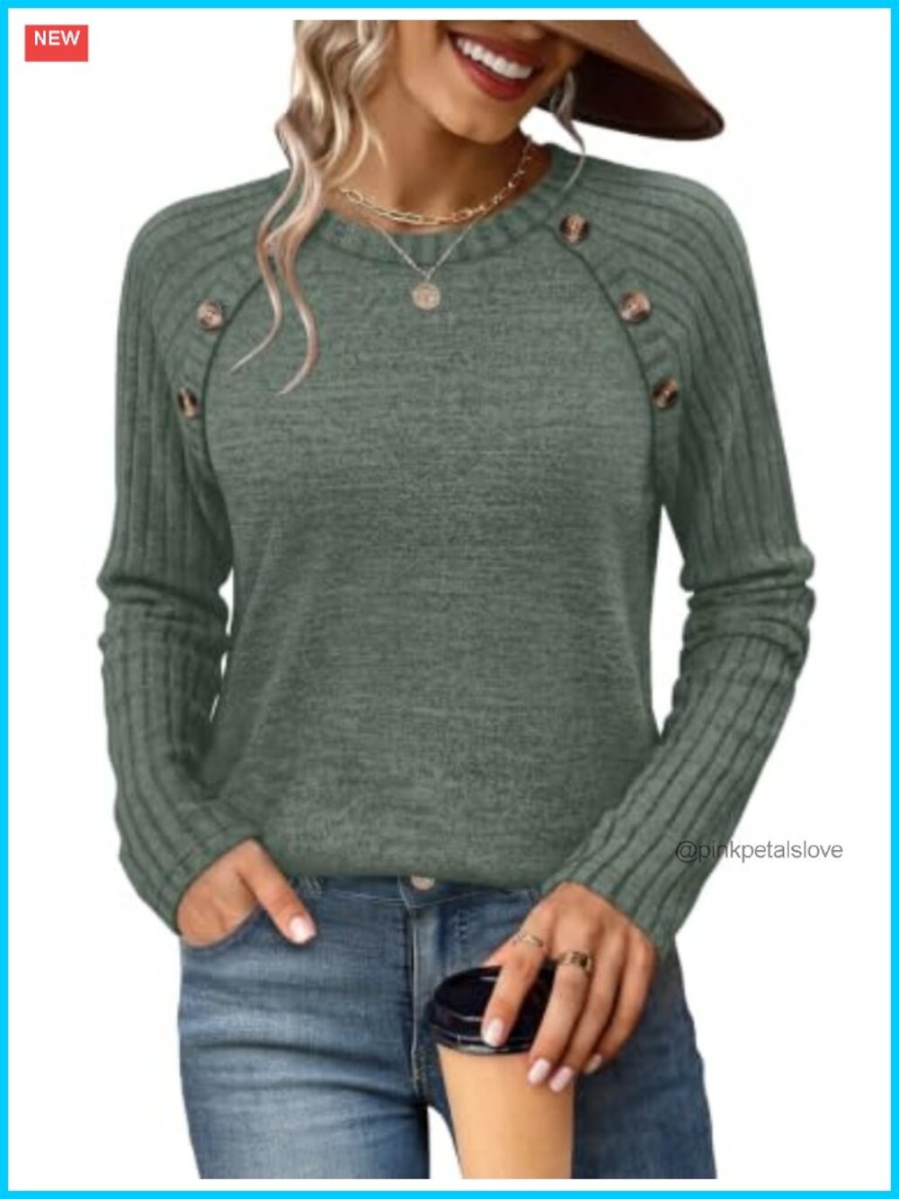 Sampeel Womens Long Sleeve Tunic Sweater Lightweight Loose Fit Crewneck